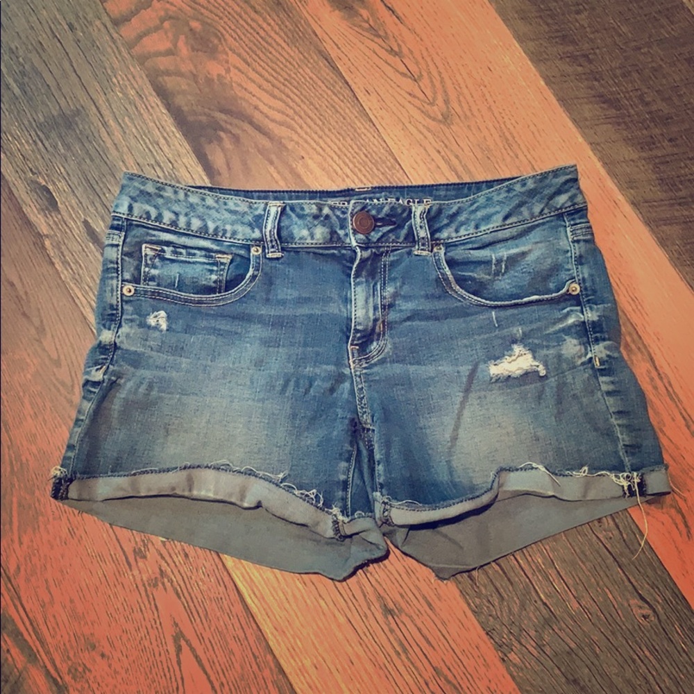 AEO Super Stretch Jean Shorts